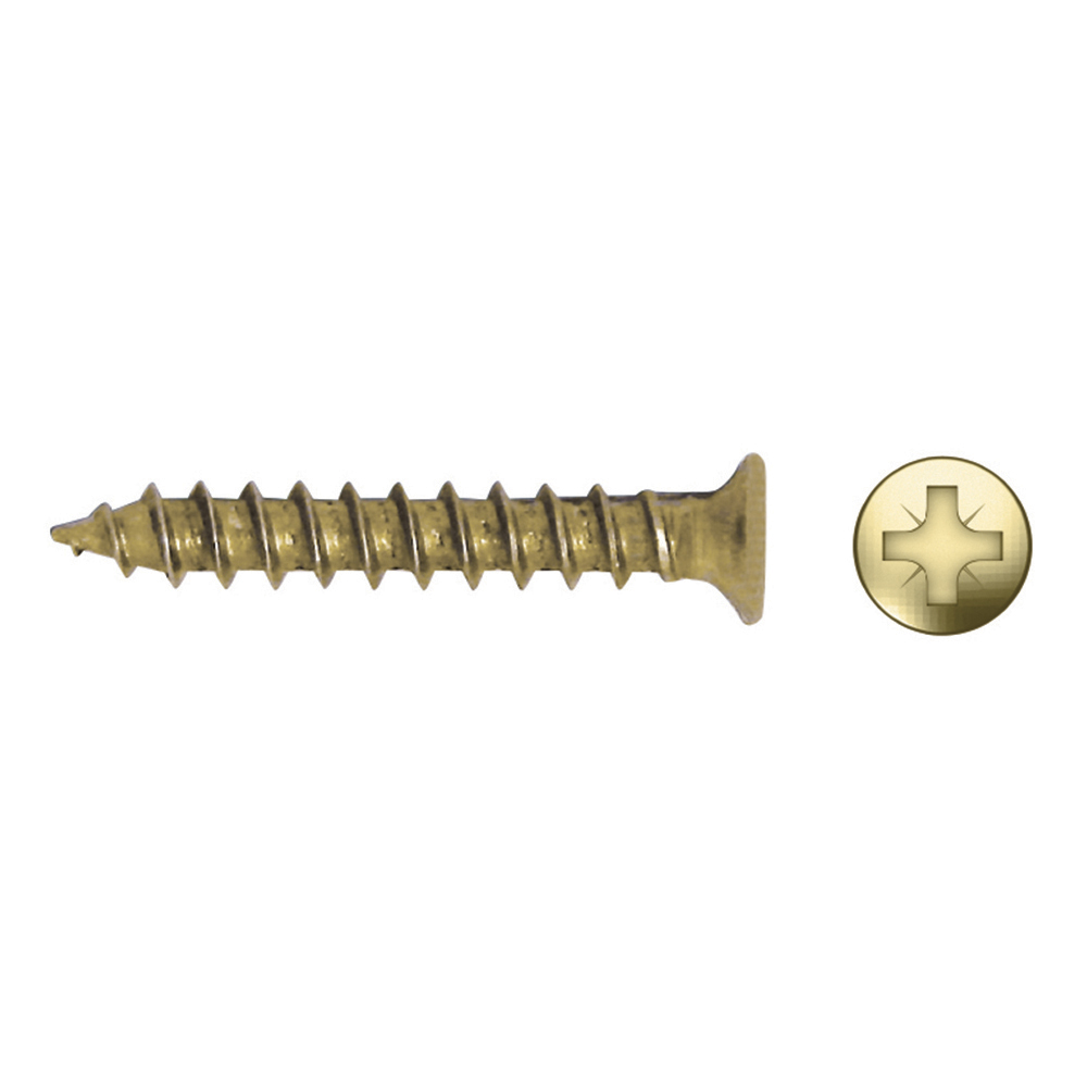 Tornillo BPL rosca madera cabeza alomada impronta PZ Ø3x15 mm bicromatado