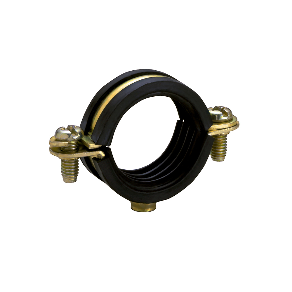 Abrazadera metálica Isofónica M6 tipo LI Ø 12 mm acero bicromatado