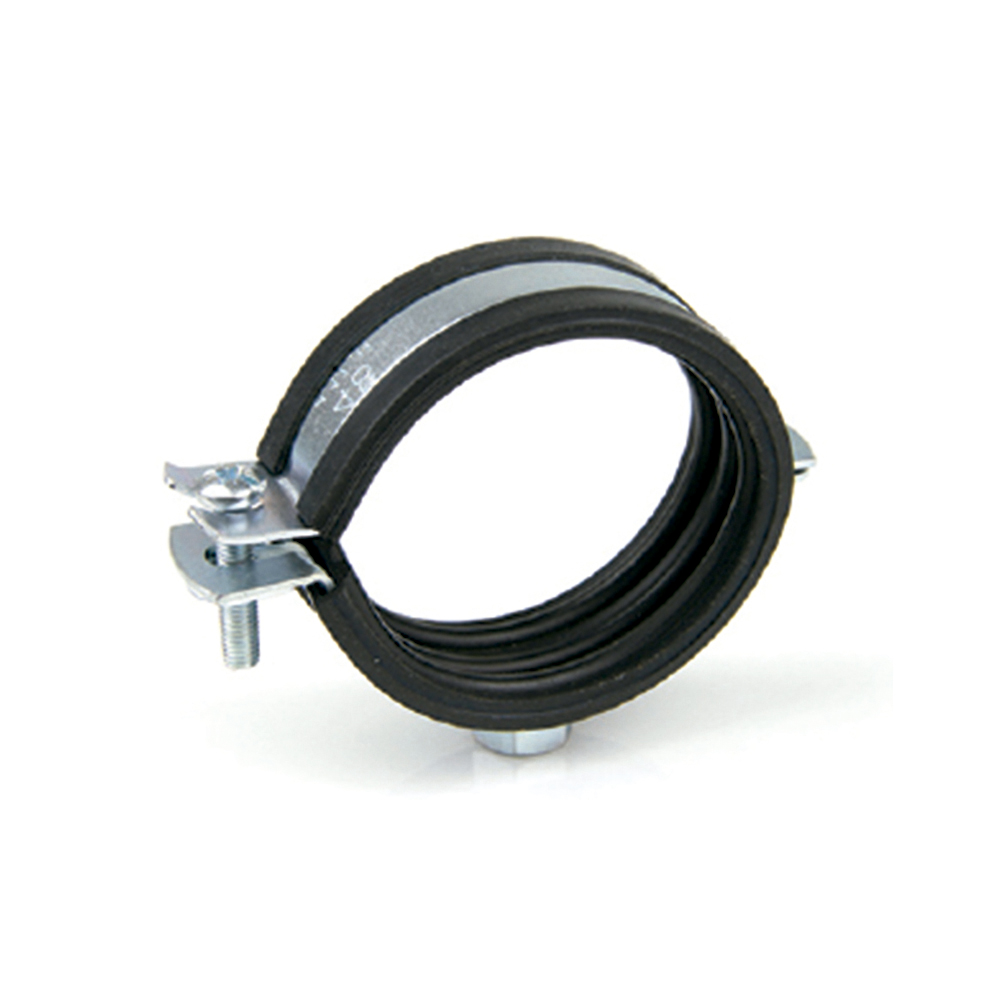 Abrazadera metálica reforzada isofónica M8 tipo RIFL Ø 60 mm acero cincado