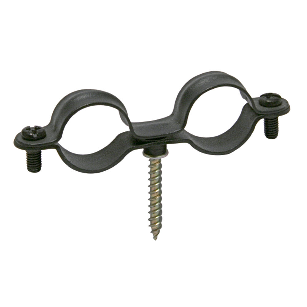 Abrazadera metálica Gas M6 tipo GNK Ø 42 mm acero Plastificado negro