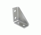 Escuadra 90º 4 agujeros reforzada con triángulo de chapa para perfil Strut