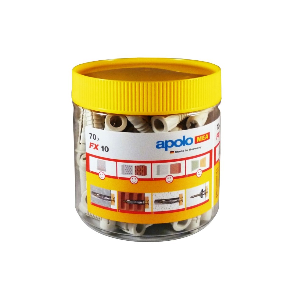 Taco FX 10 en bote plástico 70 pcs por bote