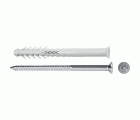 Taco largo para ladrillo hueco HBR 10-100 SSP con tornillo avellano, cincado