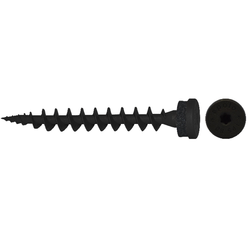 Tornillo de plástico para aislamiento IPS 80 color negro
