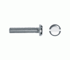 Tornillo DIN 85 rosca métrica cabeza alomada impronta ranura M4x8 mm cincado