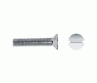 Tornillo DIN 963 rosca métrica cabeza avellanada impronta ranura M6x25 mm cincado
