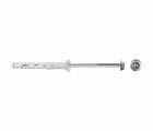 Taco largo multimaterial MFR FB 10-80 SSKS A4, con valona ancha, tornillo hexagonal con arandela, Inox A4