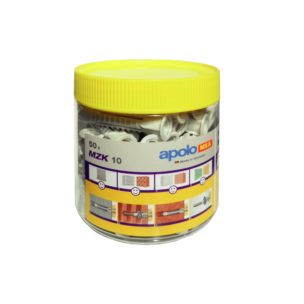 Taco multiuso con valona MZK 6-41 en bote de plástico