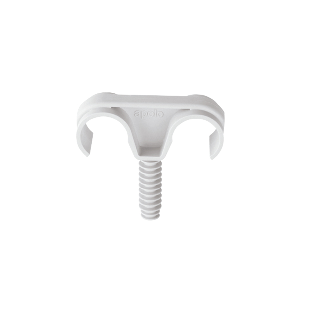 Grapa TACLIP doble Ø 28 mm color Gris