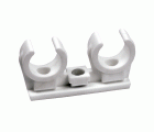 Saniclip doble SCD Ø 22 color Blanco