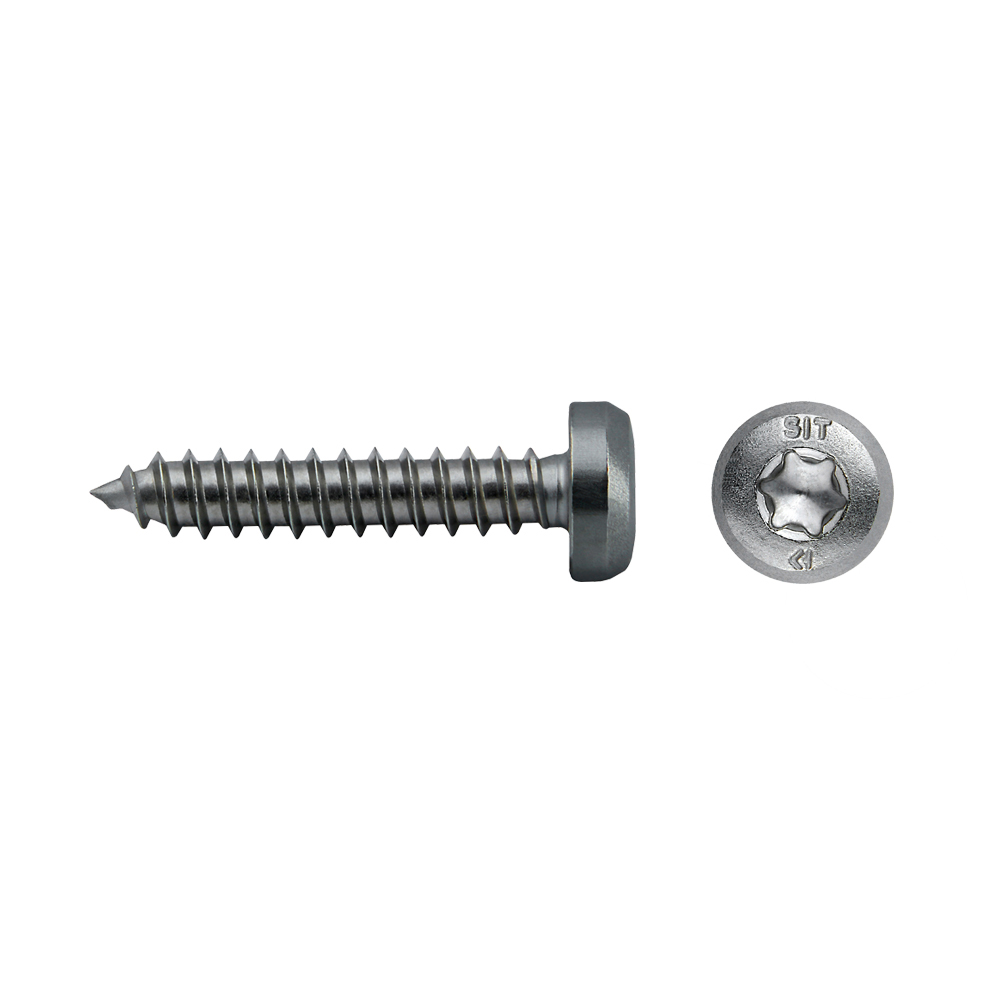 Tornillo DIN 7049S rosca chapa cabeza alomada impronta SIT Ø4,8x50 mm acero inox A2