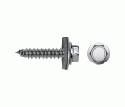 Tornillo 7661 rosca chapa cabeza hexagonal con arandela EPDM Ø 6,3x25 mm cincado