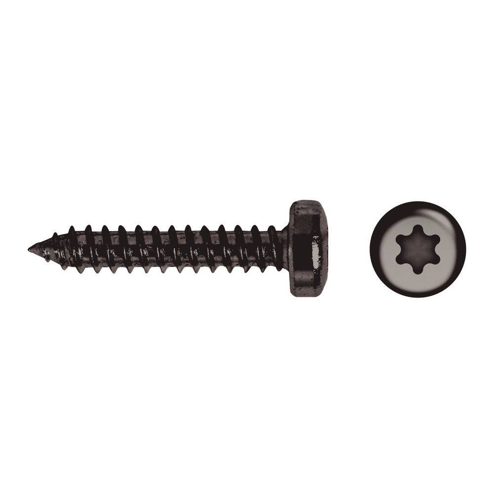 Tornillo 7049S rosca chapa cabeza alomada impronta SIT Ø4,2x25 cincado negro