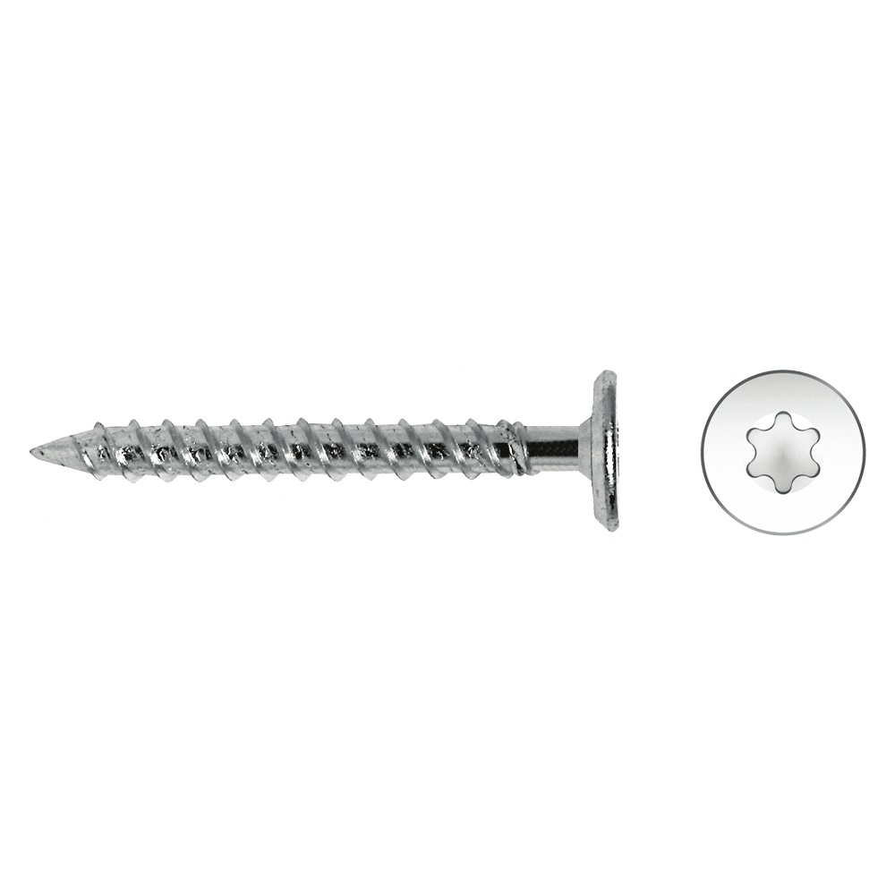 Tornillo FM rosca chapa cabeza plana impronta TX 4,5x90 cincado