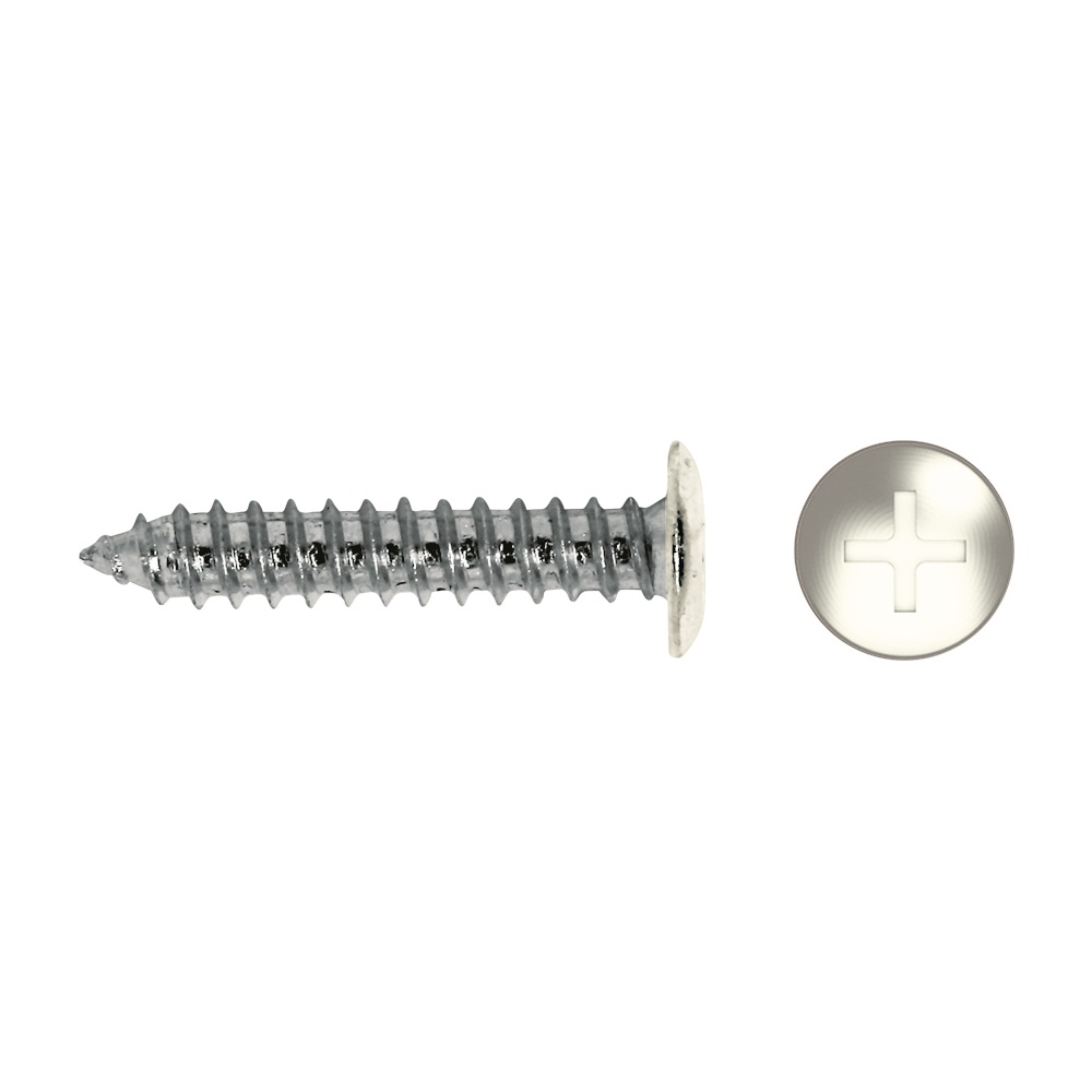 Tornillo FS rosca chapa cabeza baja impronta PH Ø3,5x9,5 lacado blanco