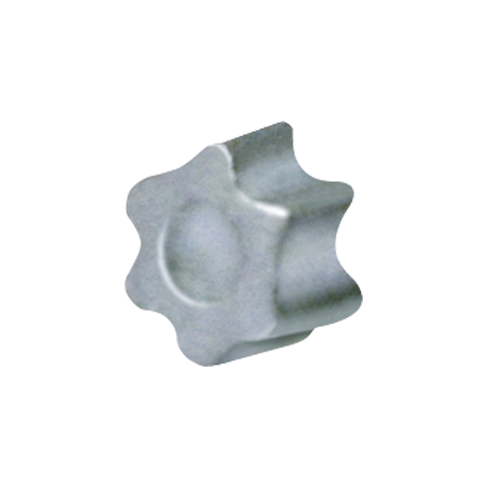 Tapón estrella de zamak TX25 cincado para hacer inviolables todos losTornillos con impronta TX, TORX ó SIT.