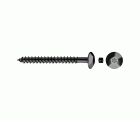 Tornillo TIC rosca tirafondo cabeza ancha impronta TX Ø7x70 mm cincado negro