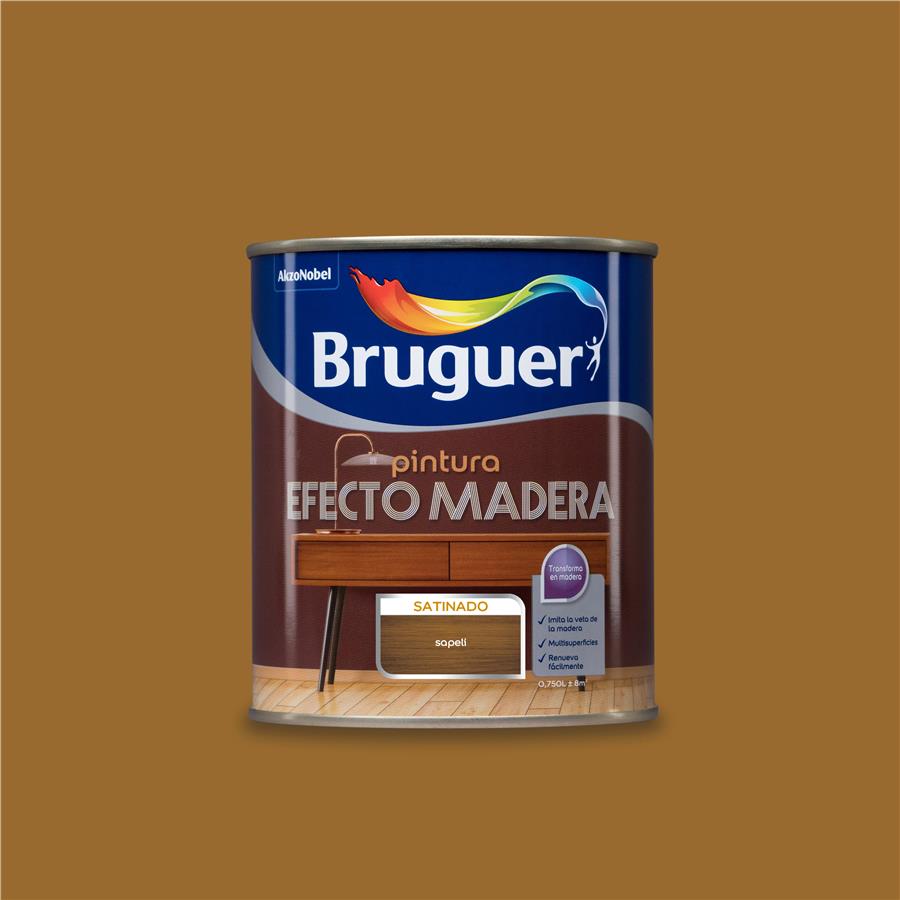 Esmalte Efecto Madera Sapeli Bruguer 0,750L
