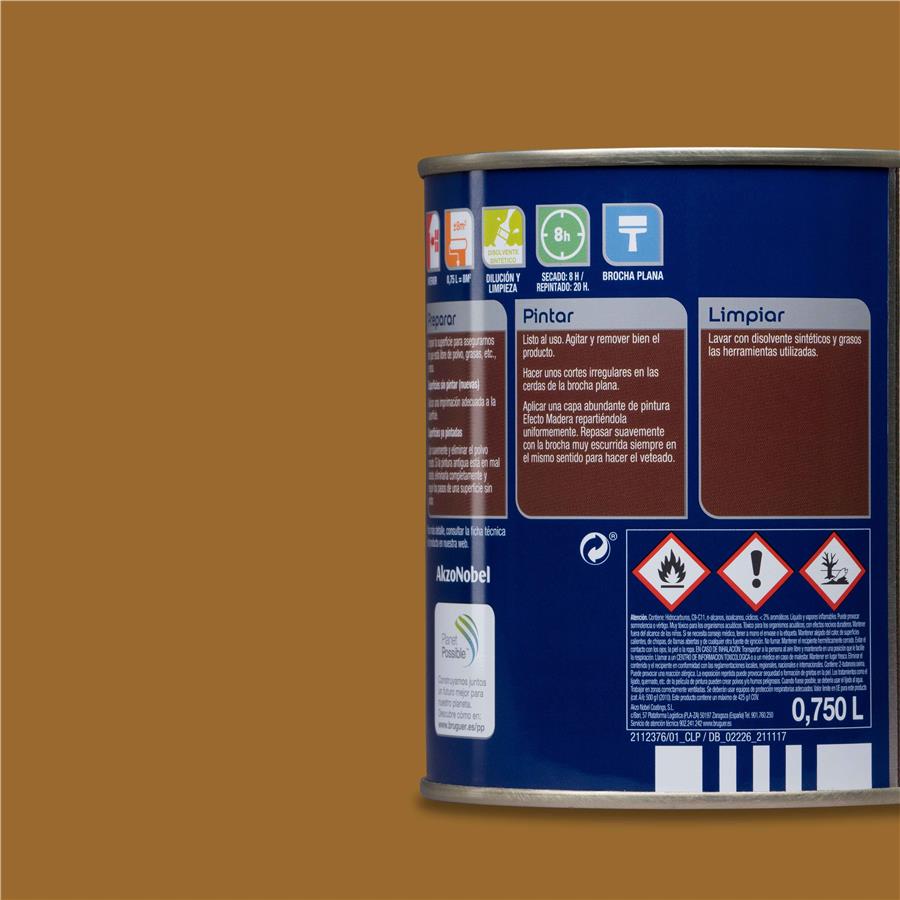 Esmalte Efecto Madera Roble Claro Bruguer 0,750L