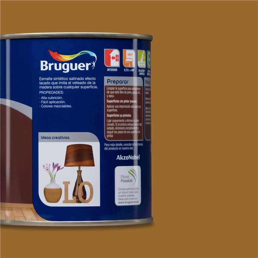 Esmalte Efecto Madera Roble Claro Bruguer 0,750L