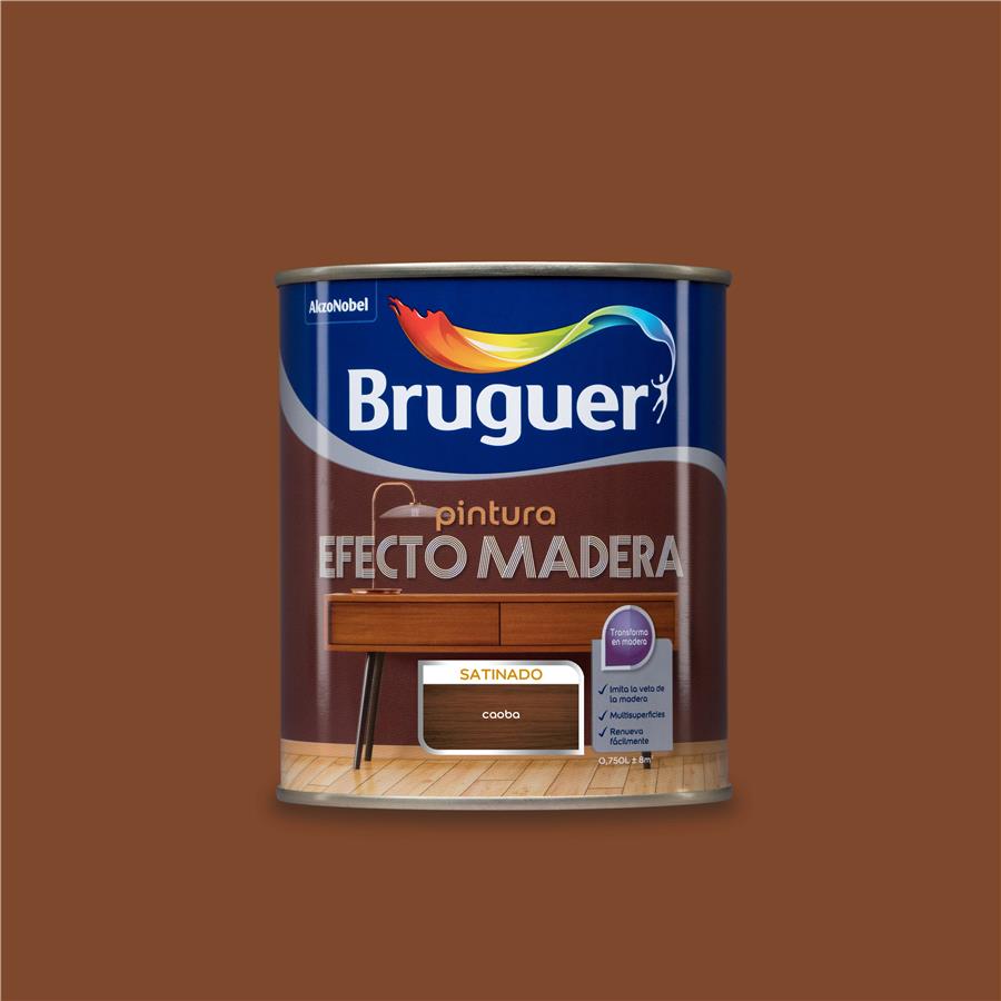 Esmalte Efecto Madera Caoba Bruguer 0,750L