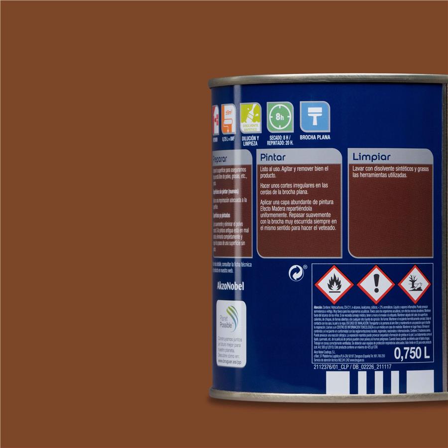 Esmalte Efecto Madera Caoba Bruguer 0,750L