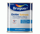 Pintura plástica de exterior - interior Blanco Satinado Bruguer 0,750L