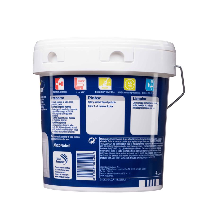 Acrylux Blanco Sedoso Bruguer 4L