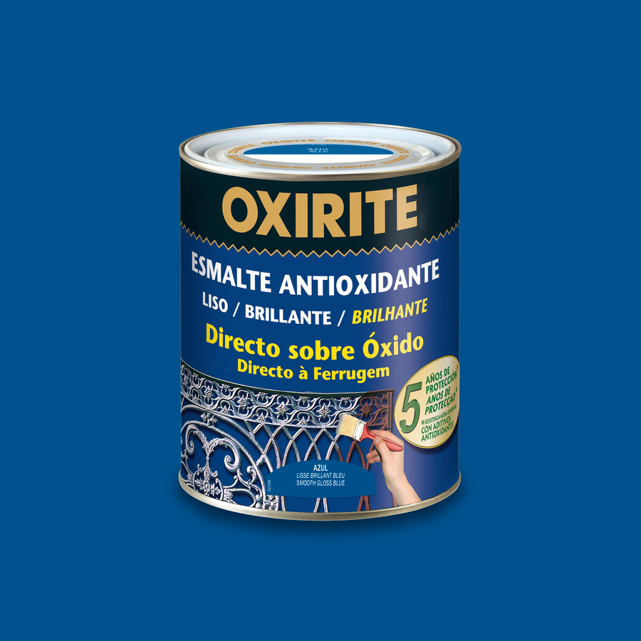 Oxirite 5 años Liso Brillante Azul 750 mL