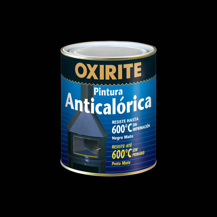 Oxirite Pintura Anticalórica Negro Mate 375 mL