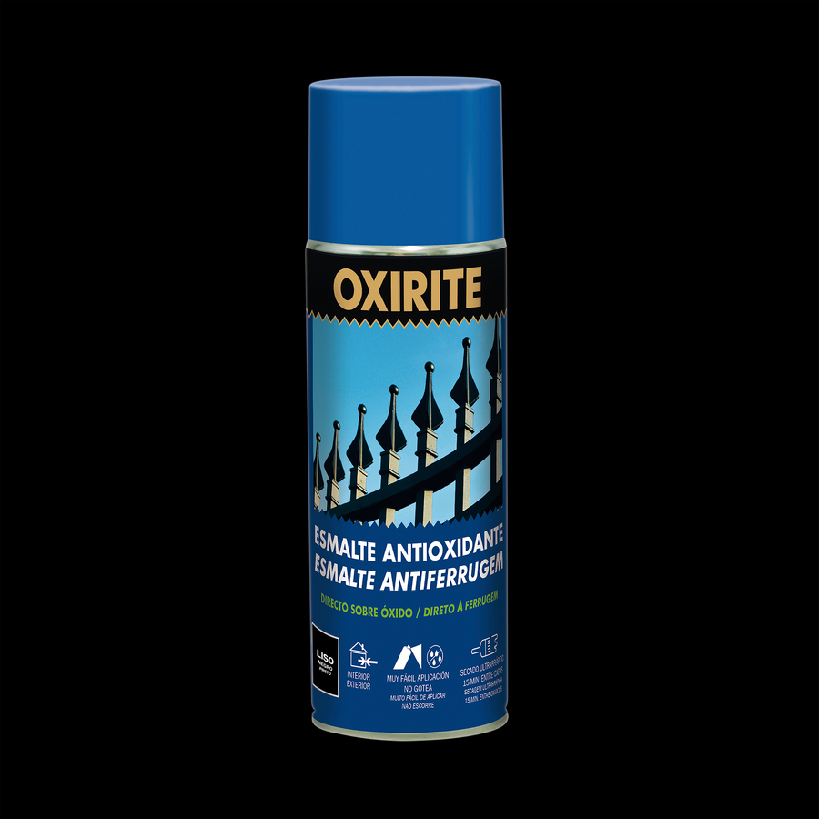 Oxirite Spray Liso Brillante Negro 400 mL