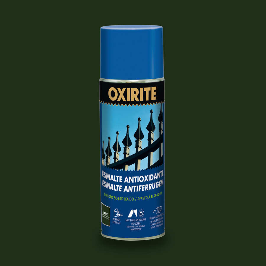 Oxirite Spray Liso Brillante Verde Oscuro 400 mL