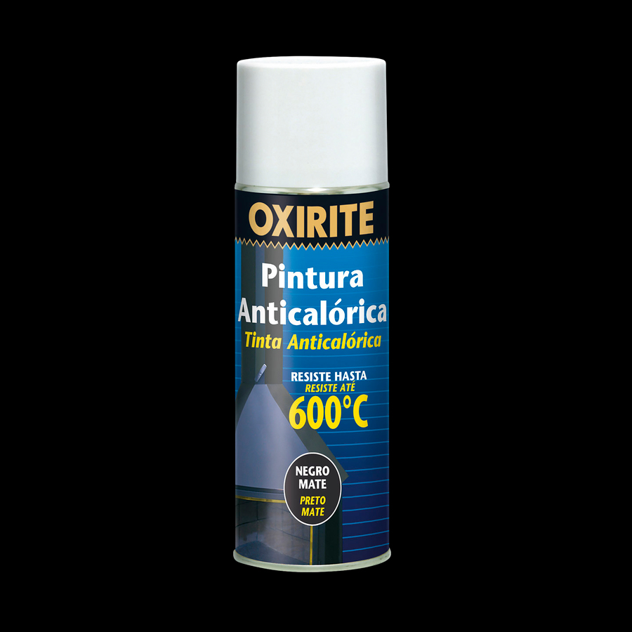 Oxirite Pintura Anticalórica Spray Negro Mate 400 mL