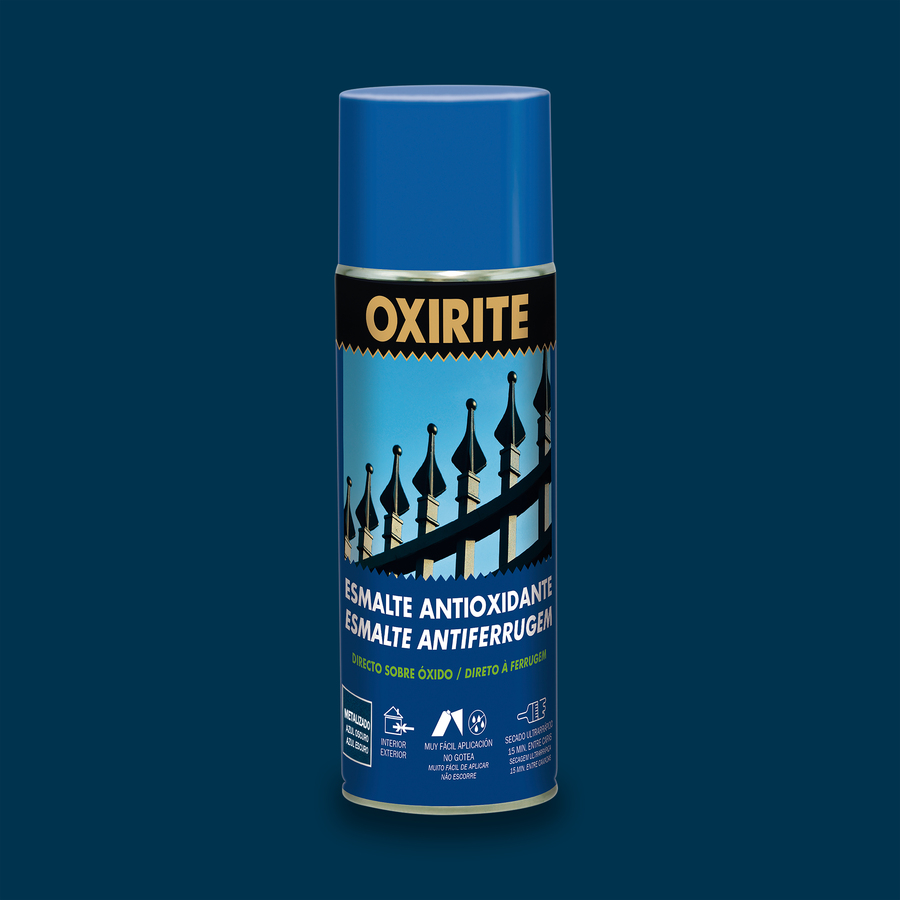 Oxirite Spray Metalizado Azul Oscuro 400 mL