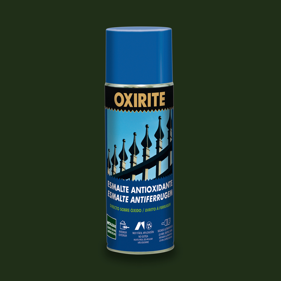 Oxirite Spray Metalizado Verde Oscuro 400 mL