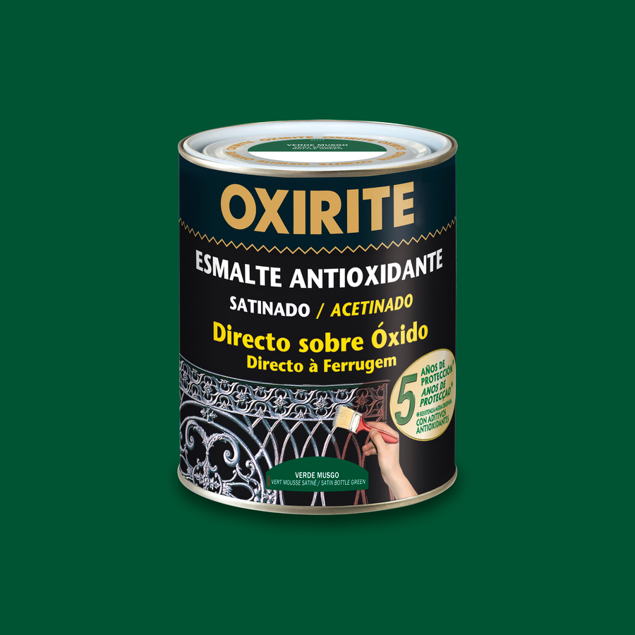 Oxirite 5 años Satinado Verde Musgo 4 L