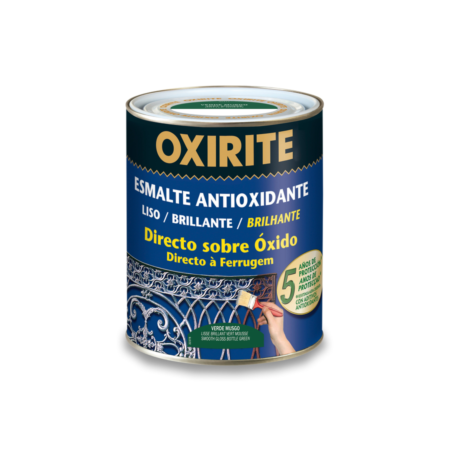 Oxirite 5 años Liso Brillante Verde Musgo 250 mL