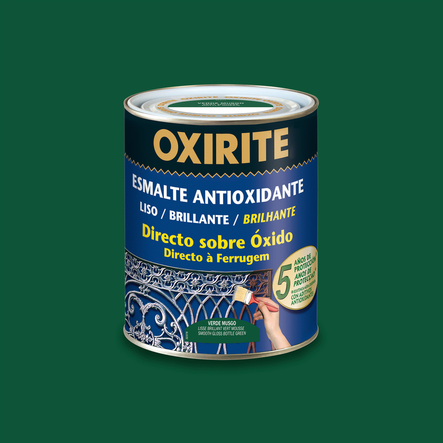 Oxirite 5 años Liso Brillante Verde Musgo 250 mL