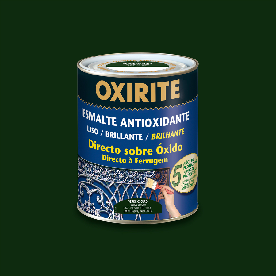 Oxirite 5 años Liso Brillante Verde Oscuro 2,5 L