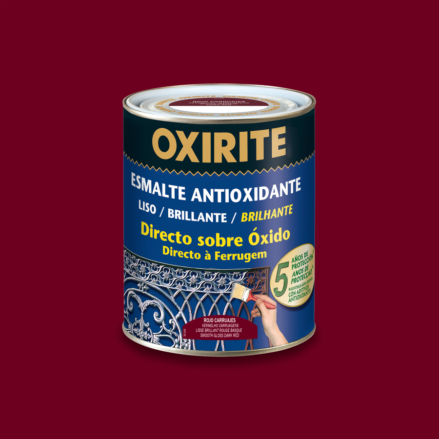 Oxirite 5 años Liso Brillante Rojo Carruajes 2,5 L