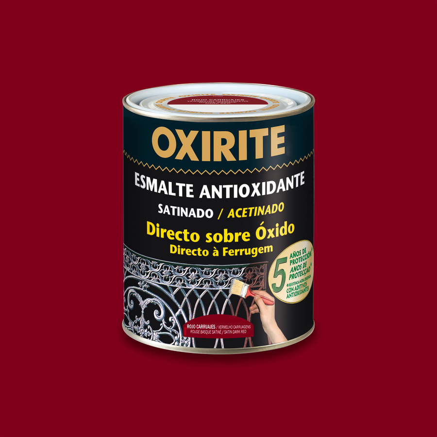 Oxirite 5 años Satinado Rojo Carruajes 2,5 L