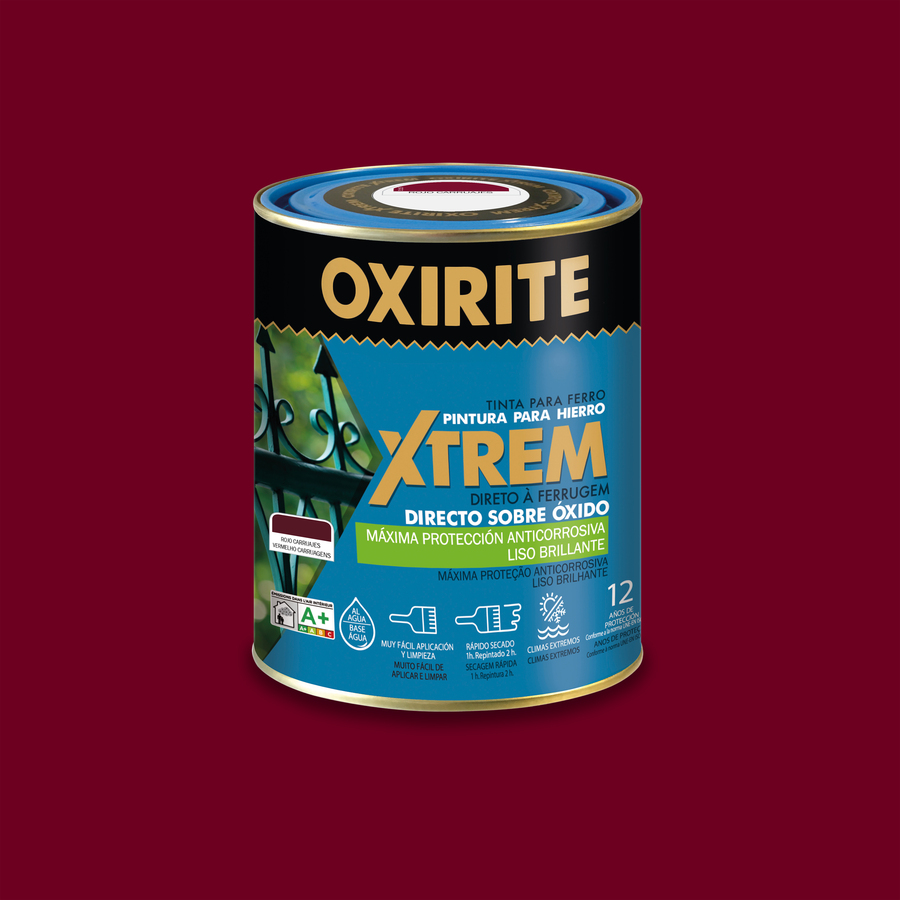 Oxirite Xtrem Liso Brillante Rojo Carruajes 750 mL