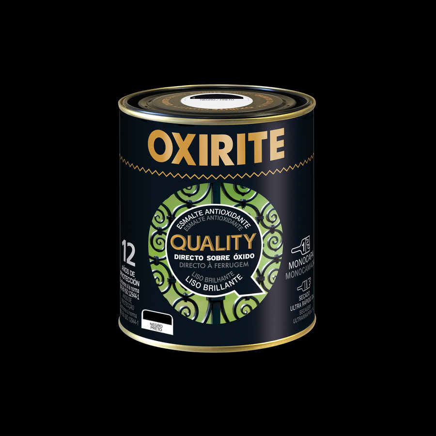 Oxirite Quality Liso Brillante Negro 750 mL