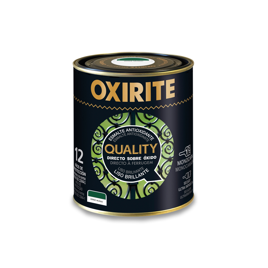 Oxirite Quality Liso Brillante Verde Musgo 750 mL