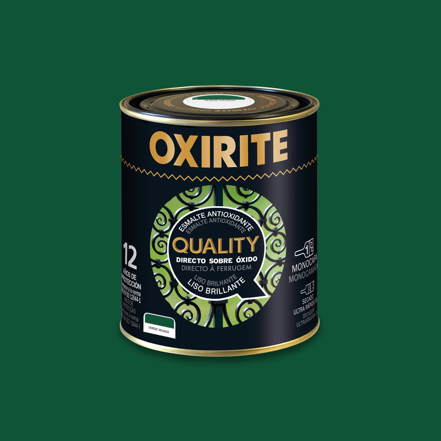Oxirite Quality Liso Brillante Verde Musgo 750 mL