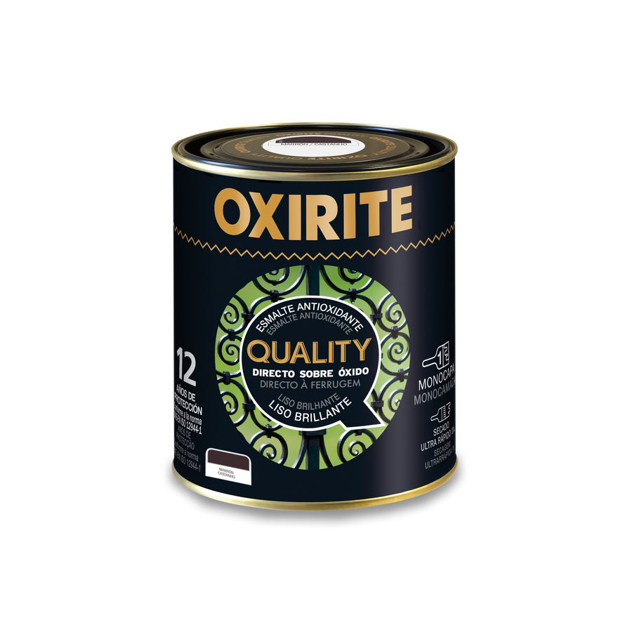 Oxirite Quality Liso Brillante Marrón 250 mL