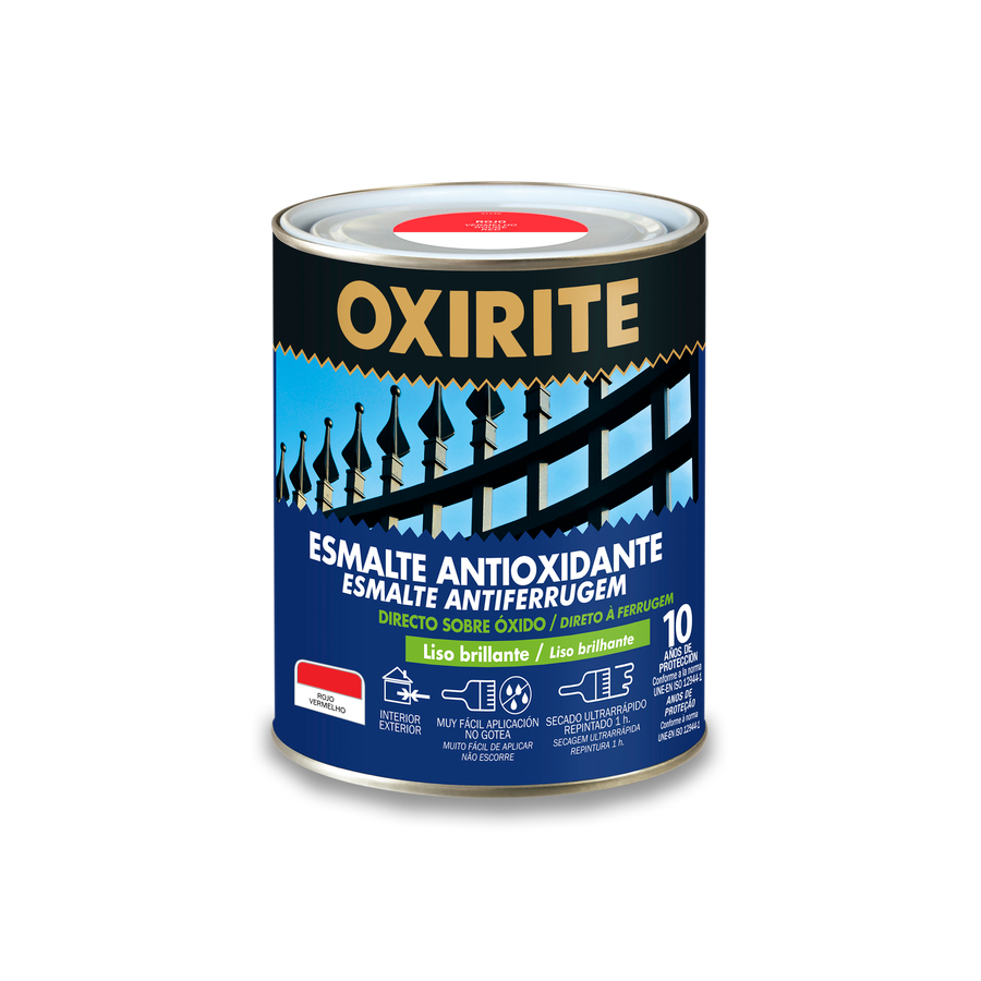 Oxirite 10 años Liso Brillante Rojo 250 mL