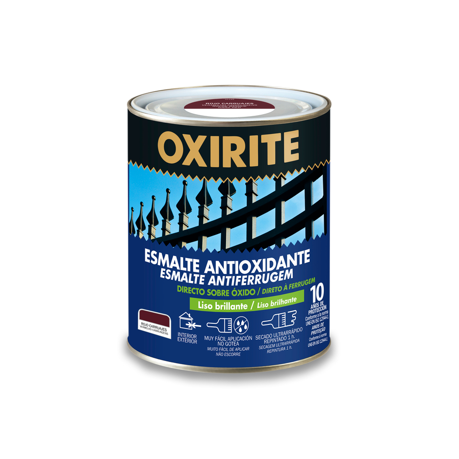 Oxirite 10 años Liso Brillante Rojo Carruajes 250 mL