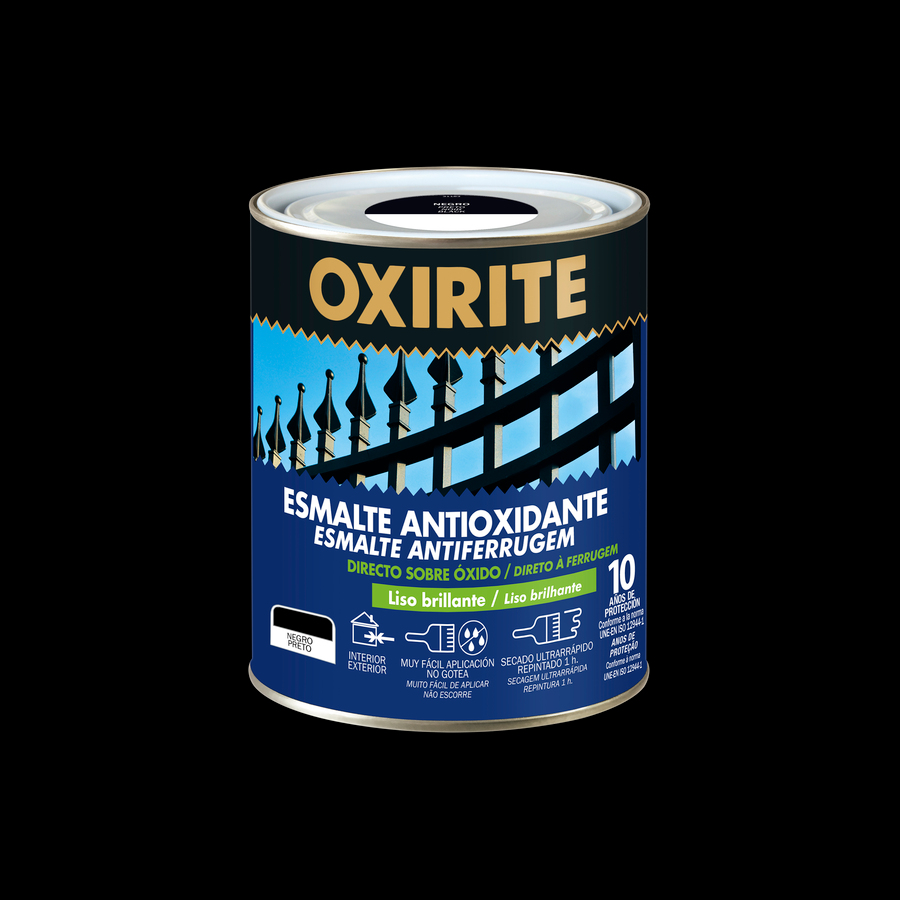 Oxirite 10 años Liso Brillante Negro 750 mL