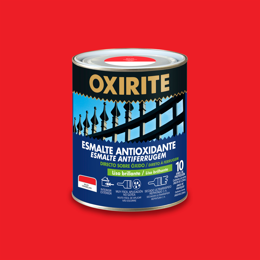 Oxirite 10 años Liso Brillante Rojo 750 mL